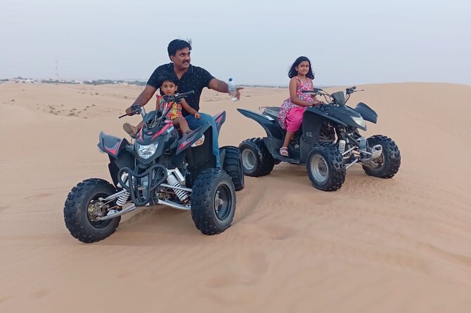 1 Hour Private Quad Biking with 30 minutes Camel Farm Visit - One hour across the deep desert