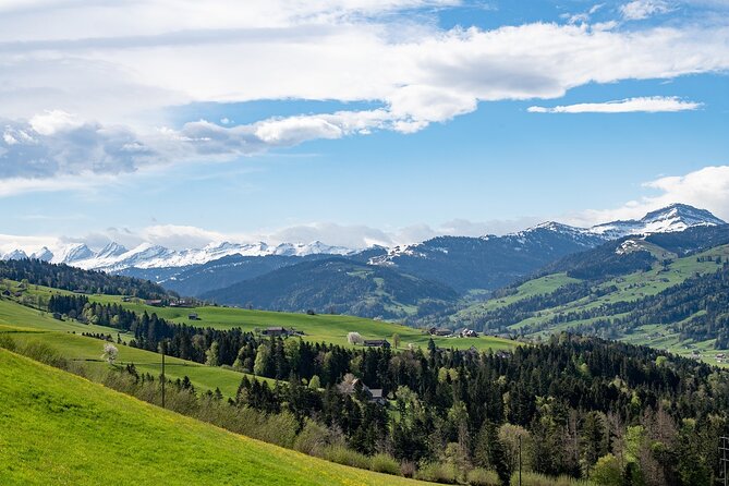 Appenzell Alps Day Trip from Zurich – Farm Life & Cheese Tasting - Lunch in the revolving restaurant