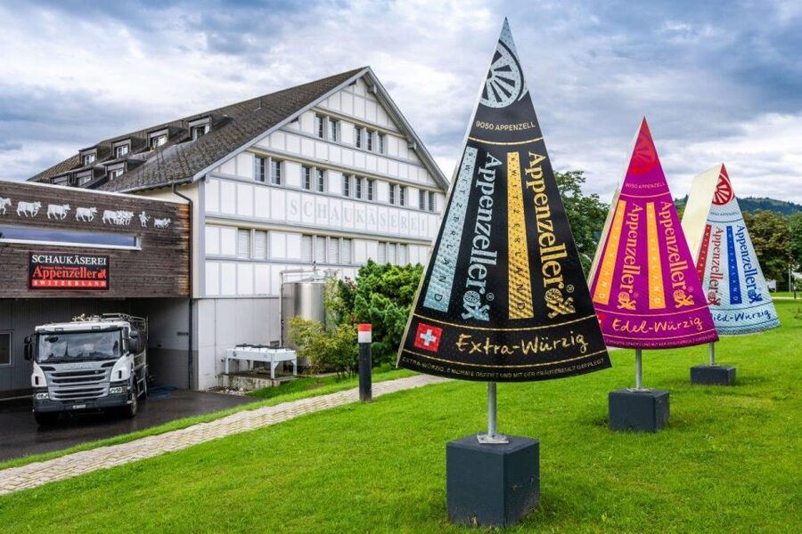 Appenzell: Appenzeller Demonstration Dairy Ticket & Tastings - Entering the cheese cellar with 12,500 wheels