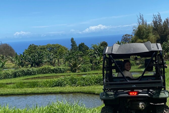 ATV Ranch ride Big Island Hawaii - The reservoir and the uphill ride