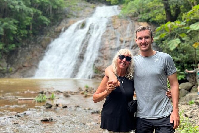 ATV Waterfall & Organic Coffee Farm with Lunch - Reaching the waterfall by rocky riverbed