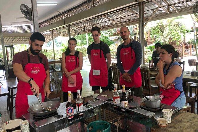 Authentic Thai Cooking Class and Farm Visit in Chiang Mai - An open-air kitchen where you do the work