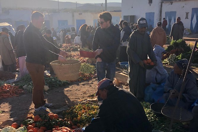 Berber Cooking Class at a Farm in the Countryside & shopping at a rural Souk. - Roasting barley and making the bread