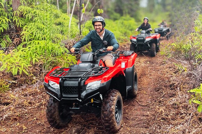 Big Island ATV Tour at Ohana Ranch - Riding through pasture, forest, and fruit trees