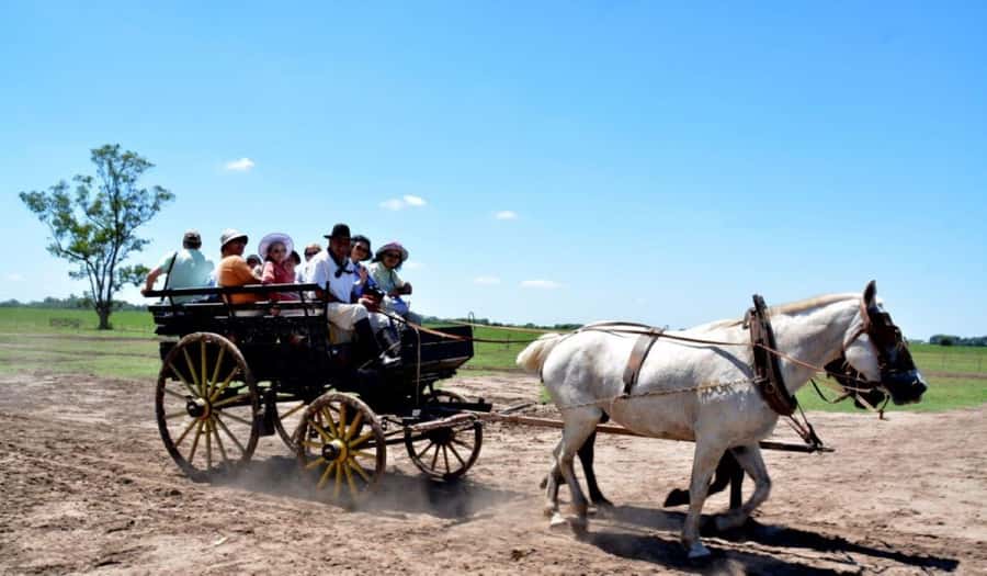 Buenos Aires: Santa Susana Ranch Day Tour, BBQ & Shows - Starting at the pulpería with wine and empanadas