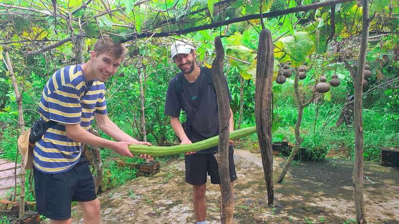 Can Tho: Countryside Cycling Tour with Cocoa Farm Visit - Crossing the river by local ferry