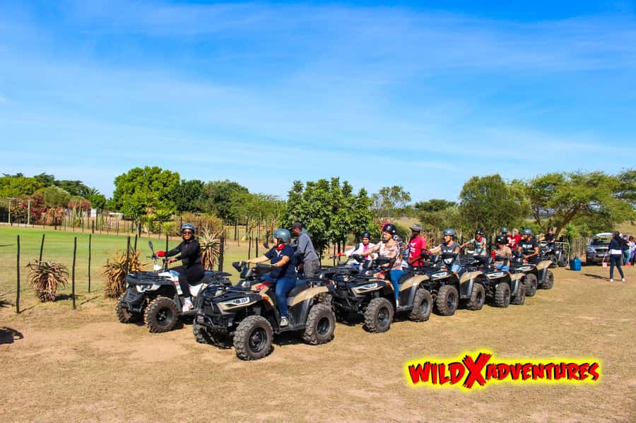 CAPE TOWN: QUAD BIKE FUN RIDE AT OSTRICH RANCH, DURBANVILLE - A bush ride with more turns than speed