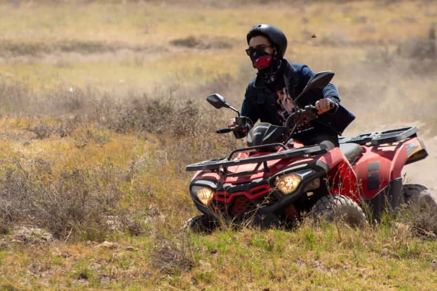 CAPE TOWN: QUAD BIKE FUN RIDE IN PAARL, FREEDOM FARM 301 - The safety briefing before the engine starts