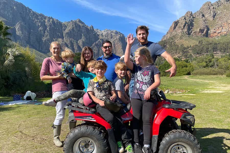 CAPE TOWN: QUAD BIKE FUN RIDE IN PAARL, FREEDOM FARM 301 - Thirty minutes on the Paarl trails