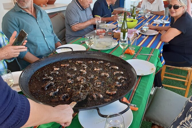 Chefcooking Paella from our Andalusian Grandmother at a Family Farm - Dessert, Colombian coffee, and the final table