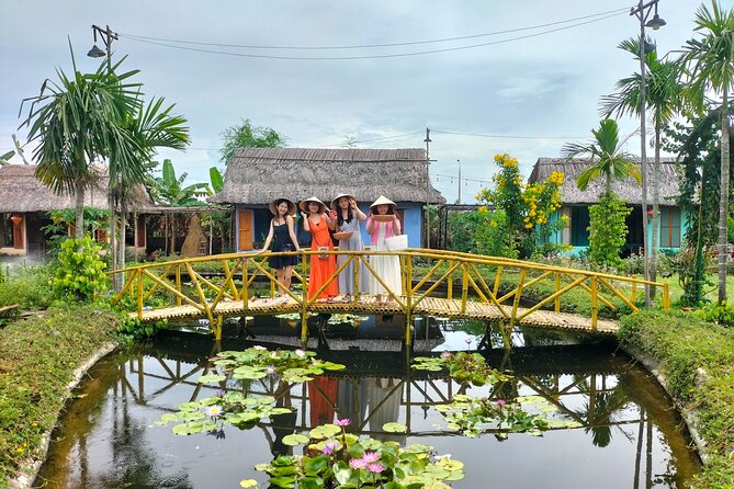 Cooking Class Hoi An - Organic Garden - Farming Tour-Handicrafts - Learning to make rice paper by hand
