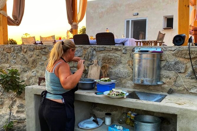 Cooking Class Sunset Dinner and Tour in Paros Farm - Group size, timing, and getting there