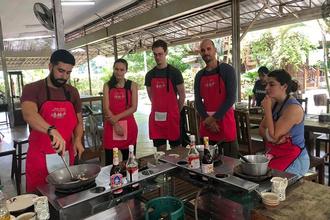 Cooking Class with Organic Farm in Chiang Mai - Cooking at your own station