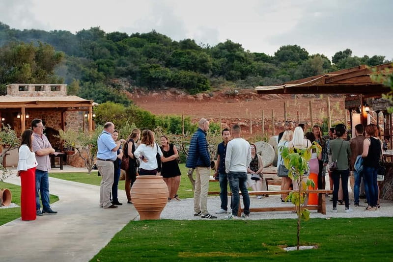 Crete: Olive Oil Festival, Farm Dinner, Live Show & Pickup - A wood-fired dinner with garden produce