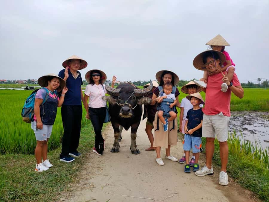 Cycling, Water Buffalo Riding, Traditional Farming Life - Fishing among the coconut palms