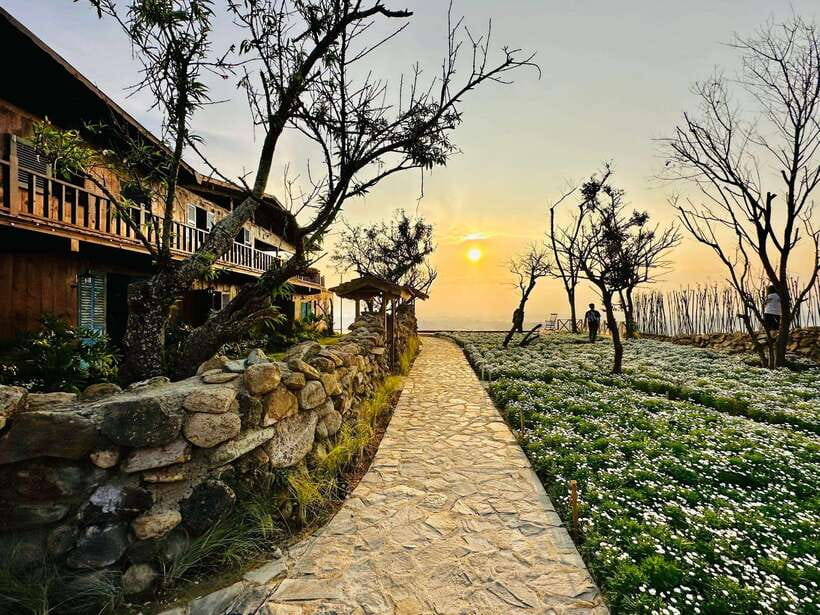 Da Lat: Sunrise Panorama, Green Tea Hill and Strawberry Farm - Sunrise over Cau Dat’s cloud-filled hills