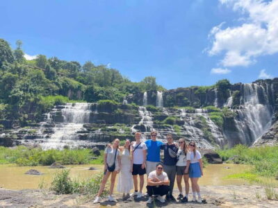 MOTORBIKE TOUR TO PONGOUR FALLS- SILK- COFFEE FARM
