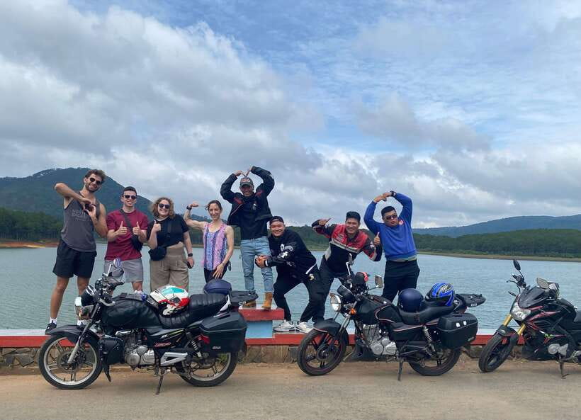 Dalat: MOTORBIKE TOUR TO PONGOUR FALLS- SILK- COFFEE FARM - K’ho village, silk, rice wine, and coffee