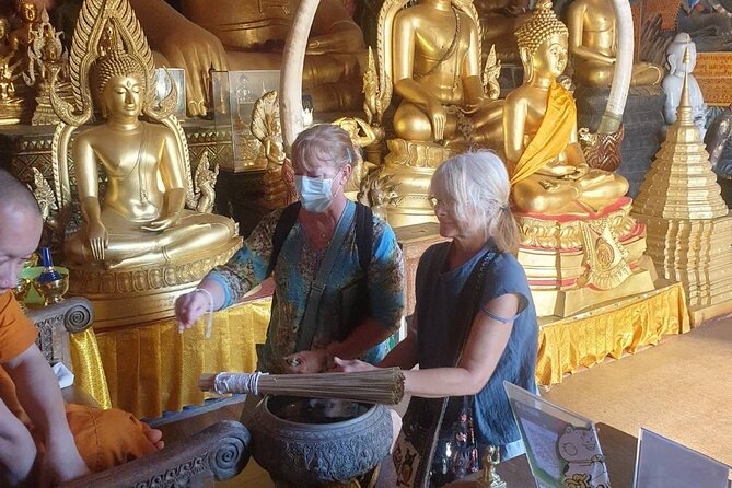 Doi Suthep Temple, Pha Lat Temple, Sticky Waterfall, Orchid farm - Sticky Waterfall is the day’s active finale