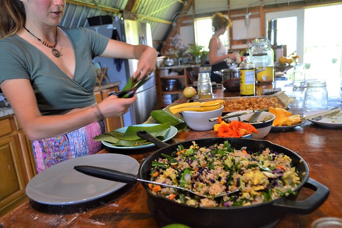 Farm to Table Cooking Class at Kulaniapia Falls - Cooking lunch in the refurbished barn
