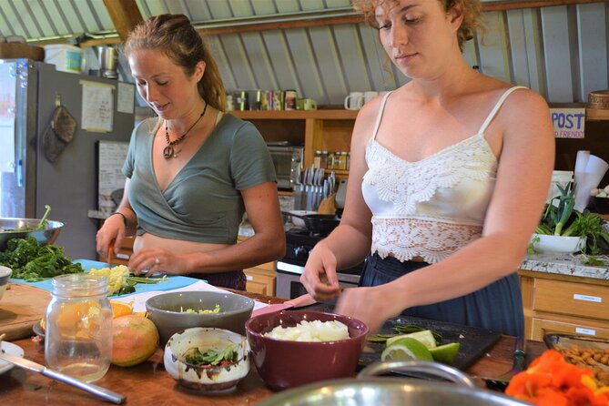 Farm to Table Cooking Class at Kulaniapia Falls - Picking lunch from volcanic soil