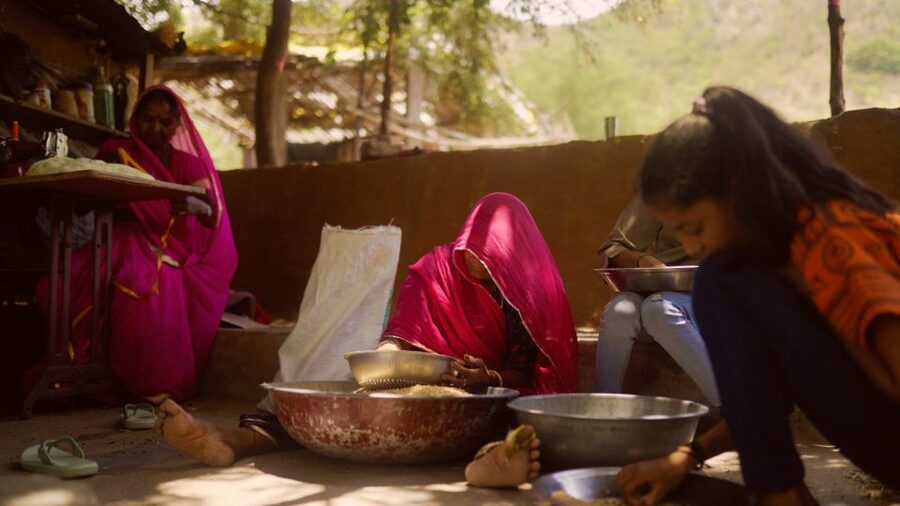 Farm to Table: With a local farmer family - Cooking Dal Bati over a clay fire