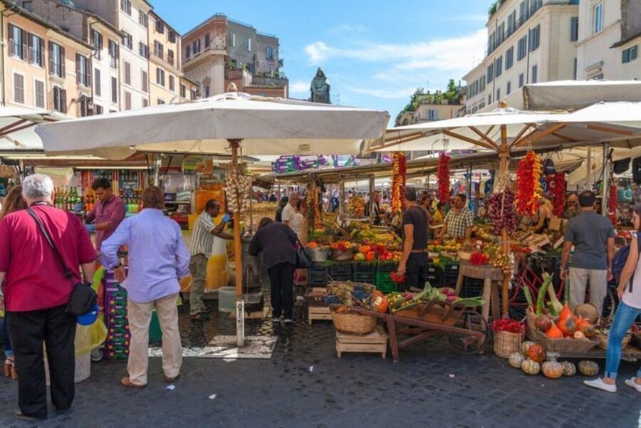 Farmers Market Shopping and Roman Full Course Class - SHARED - What you cook: pasta, main course, contorno, and dessert