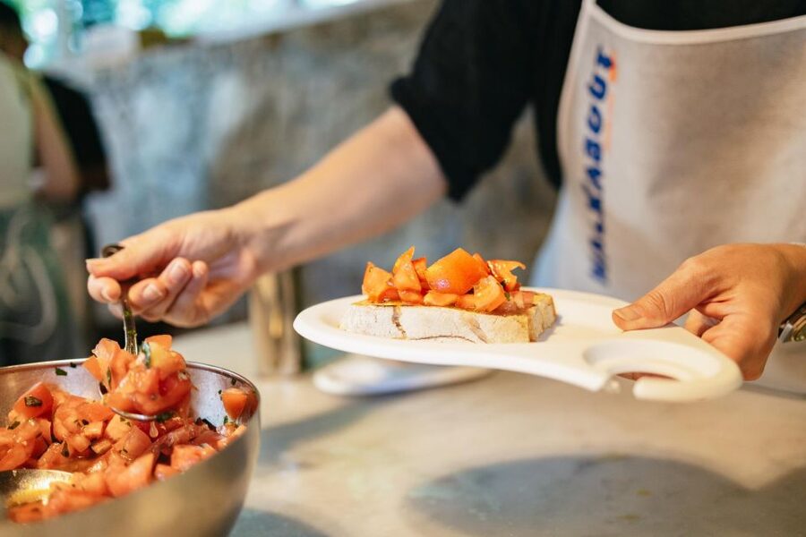 Florence: Cooking Class at a Tuscan Farm & Local Market Tour - Making pasta by hand with fresh eggs