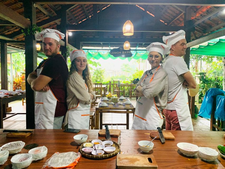 From Hoi An: Cooking Class at Organic Farm - Eating together after the cooking