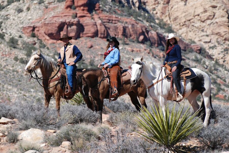 From Las Vegas: Maverick Ranch Breakfast and Horseback Ride - A gentle ride through Nevada’s hills