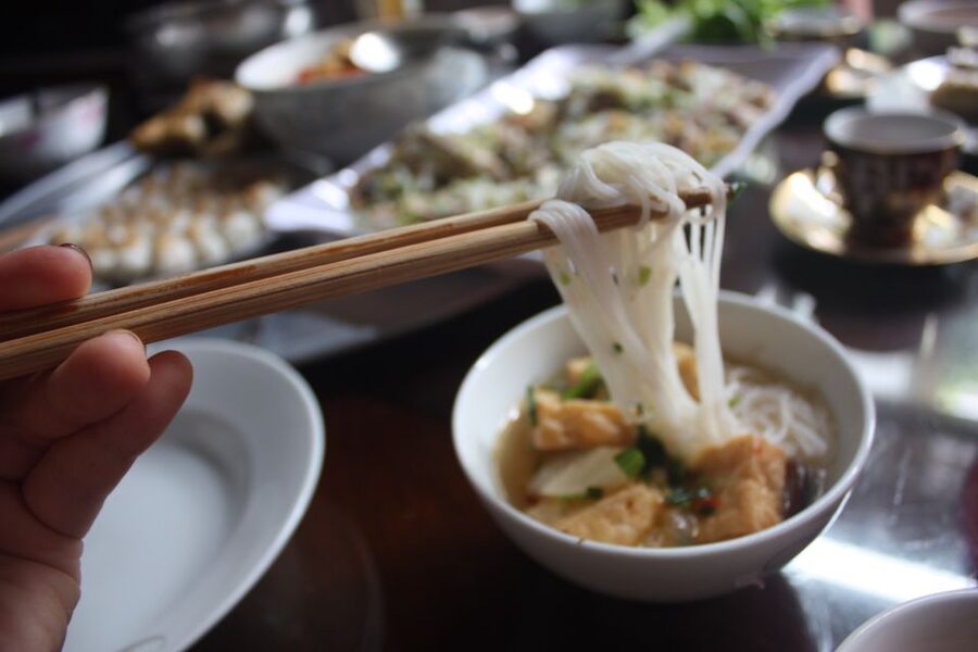 Hanoi Farm Tour and Cooking Class with Local Family - Eating Fresh Food With the Family