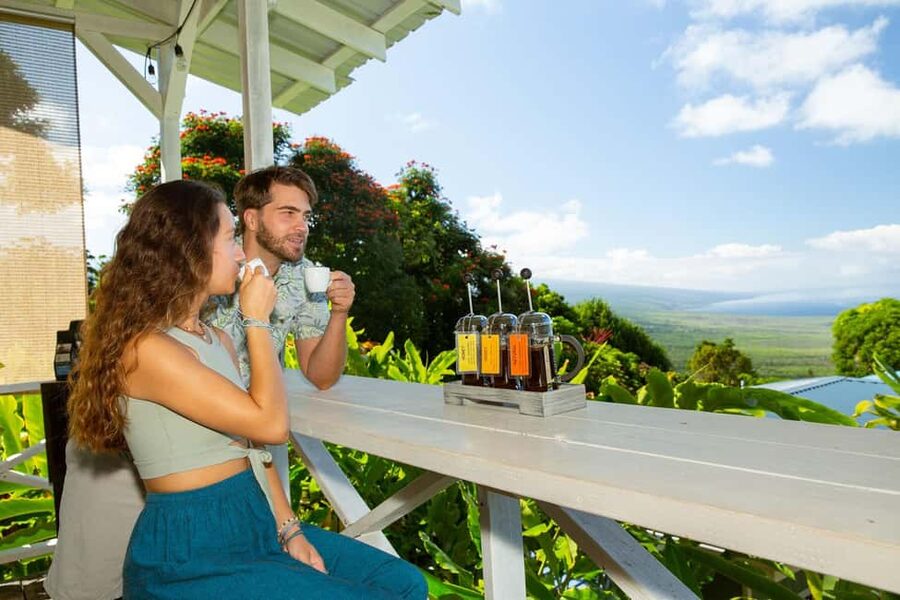 Hawaii: Hala Tree Coffee Farm Tour and Tasting - Walking among the coffee trees