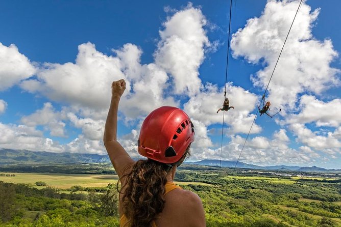 Hawaii Kipu Ranch PowerLine Zipline with Guide - Views, ranch character, and what you will not see