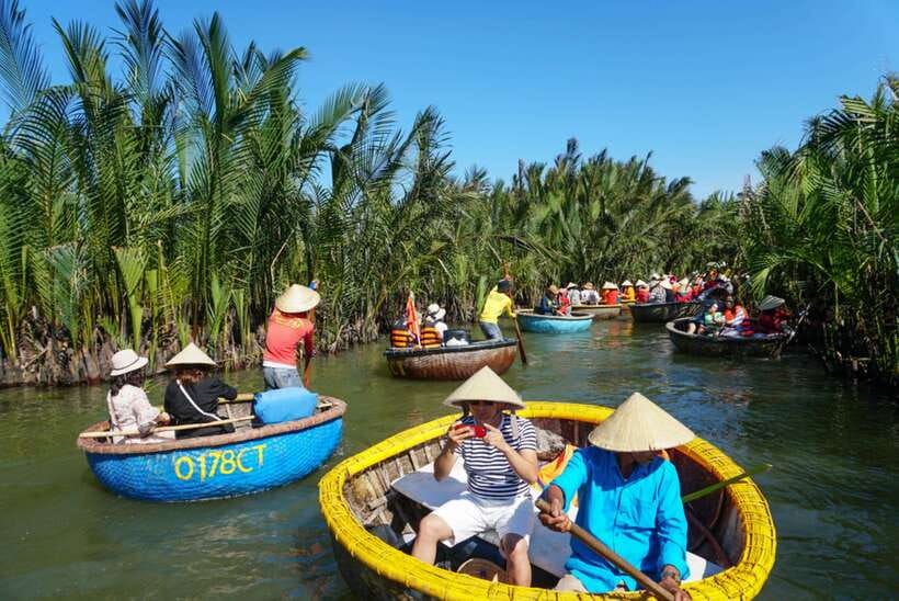 Hoi An: Buffalo riding, Cycling,be a Farmer and Fisher man - Cooking Banh Xeo and making fresh rice milk