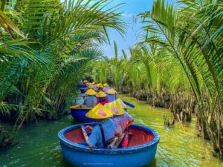 Hoi An: Countryside by Cycling, Buffalo Riding & Do Farming - Cam Thanh’s coconut waterways by bamboo boat