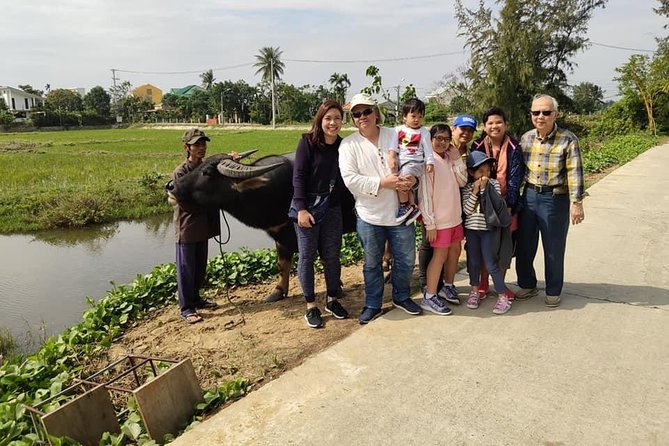 Hoi An Countryside Tour:Basket Boat,Buffalo Ride, Farming & Lantern Making Class - Coconut Forest by bamboo basket boat
