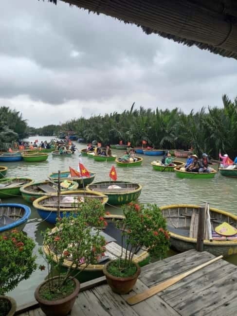 Hoi An: Cycling - Water Buffalo Riding Farming and Fishing - Paddling a round bamboo boat through wartime waterways