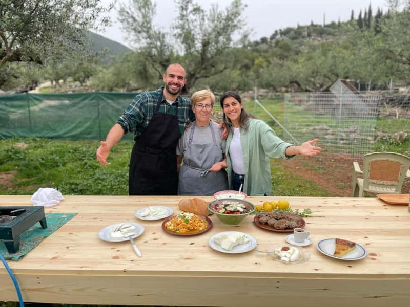 Kalamata: Farm-to-Table Experience with Cooking - Meeting goats, chickens, and farm dogs