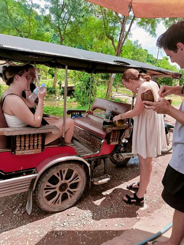 Kampot Countryside include Pepper farm,Kep crab market beach - Climbing the 203 steps to Phnom Chhngok