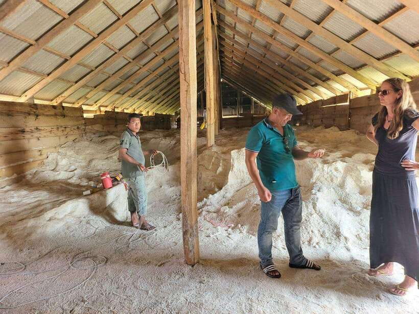 Kampot Pepper Farm, Salt Fields, Crab Market from Phnom Penh - The salt fields and old harvesting methods