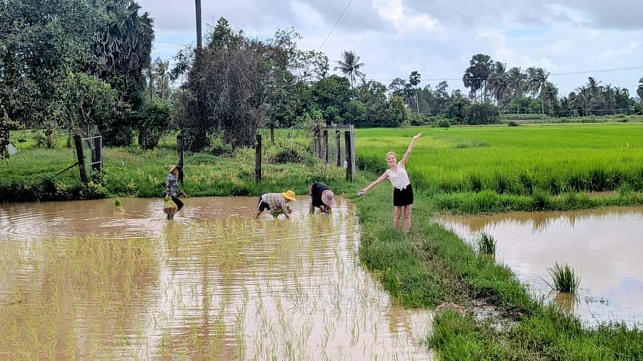 Kampot Private Tour: Pepper Farm, Salt Field & Secret Lake - A countryside day from Kampot in a traditional remorque