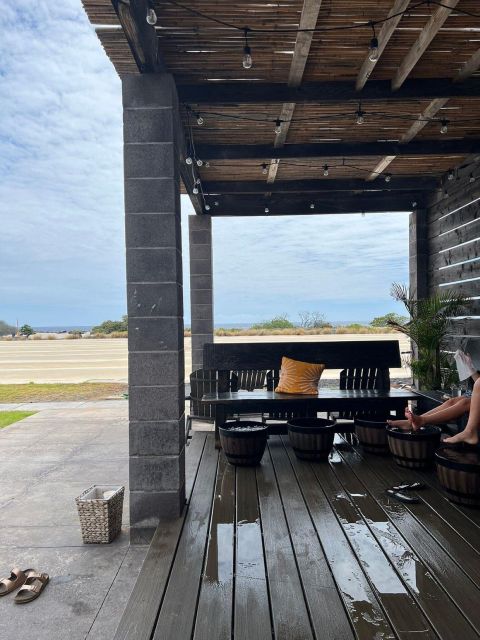 Kona Salt Farm: Deep Ocean Cold Water Mineral Foot Soak - Sitting in the oceanview cabana