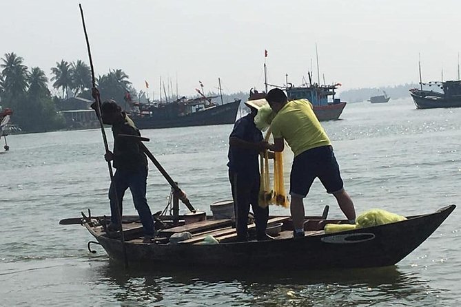 Lantern making Class-Basket Boat- Buffalo Ride-Vegatable Farming - Bay Mau Coconut Forest and the round bamboo boat