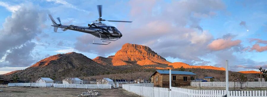 Las Vegas: Grand Canyon Helicopter & Ranch Adventure by Bus - Old West atmosphere at the 165-acre ranch