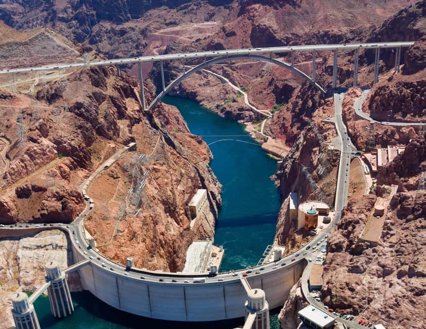 Las Vegas: Grand Canyon Helicopter Western Ranch Adventure - Flying over Hoover Dam, Fortification Hill, and Lake Mead