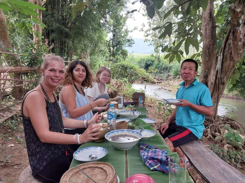 Luang Prabang: Organic Farm Experience & Hike to Kuang si - Swimming at the three-tiered Kuang Si Waterfall