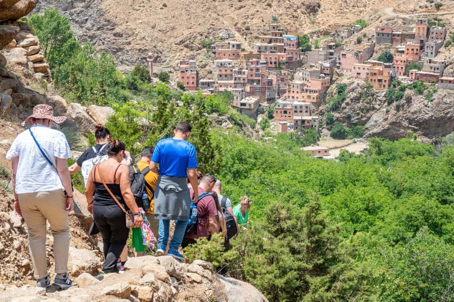 Marrakech: Anima Garden, Saffron Farm and Ourika Valley Trip - Leaving Marrakech for the High Atlas foothills
