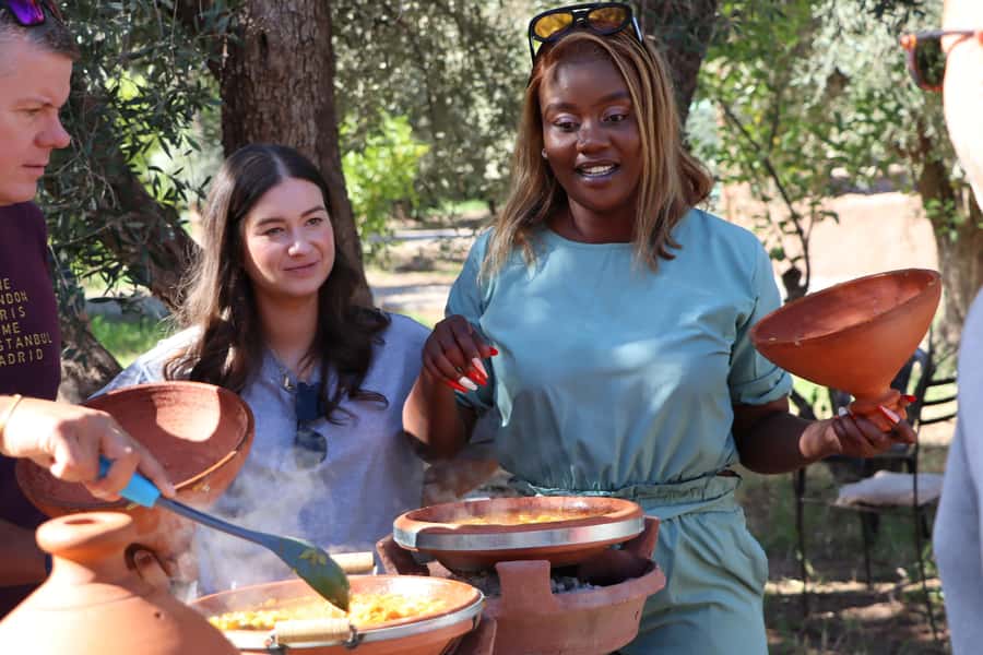 Marrakech: Authentic Moroccan Cooking Class in a Farm - Preparing a traditional Moroccan tajine