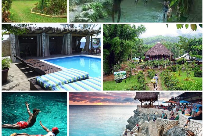 Mayfield Falls, Blue Hole & Rick's Café Tours/Weed Farm option - The six-hour plan works because transport is included