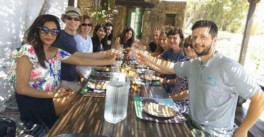 Mykonos: Farm, Ano Mera Village, and Beaches Guided Tour - The guides and transport